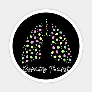 Respiratory Therapist Easter Bunny Lung Egg Happy Easter RT Magnet